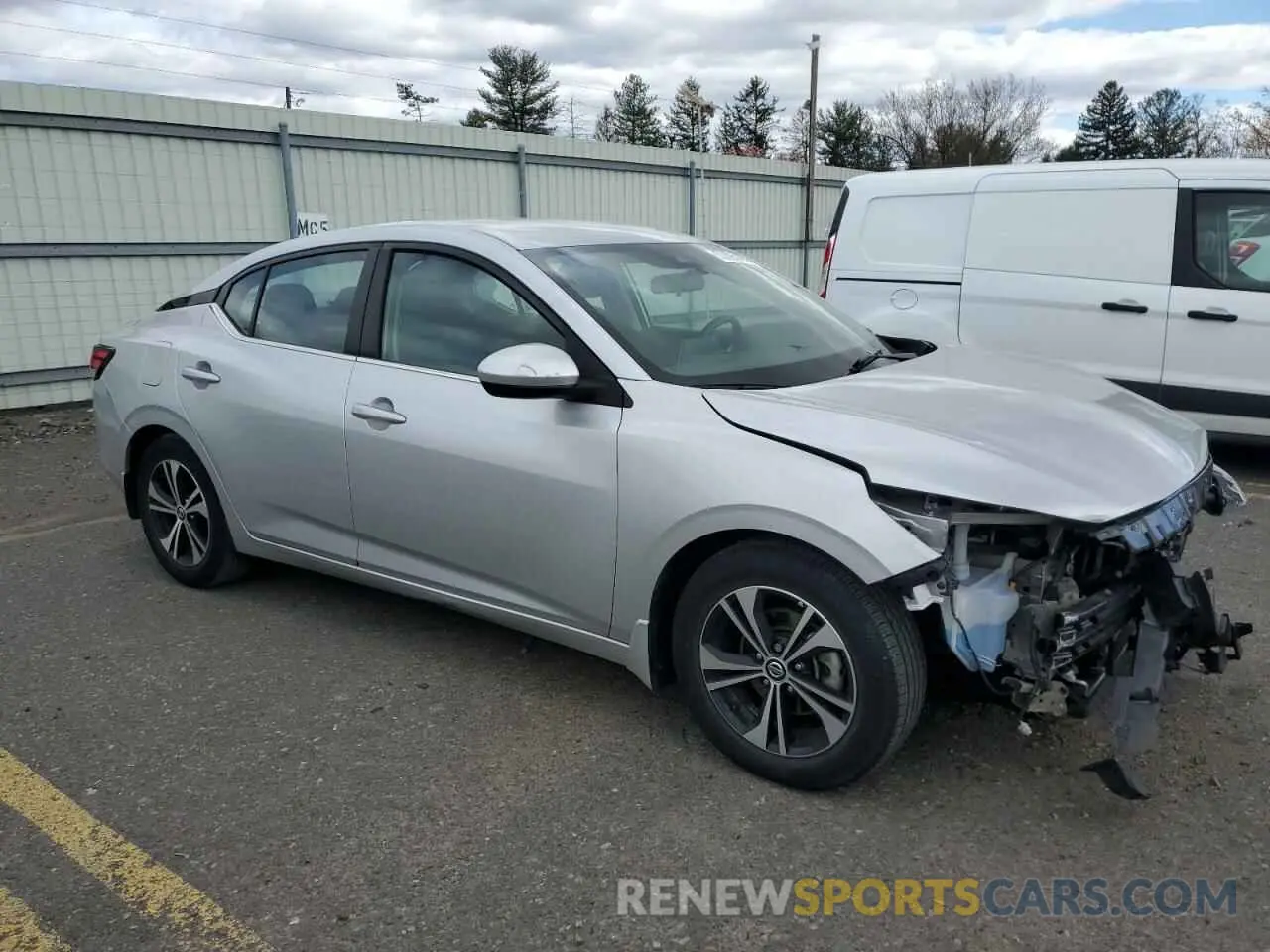 4 Photograph of a damaged car 3N1AB8CV0MY240975 NISSAN SENTRA 2021