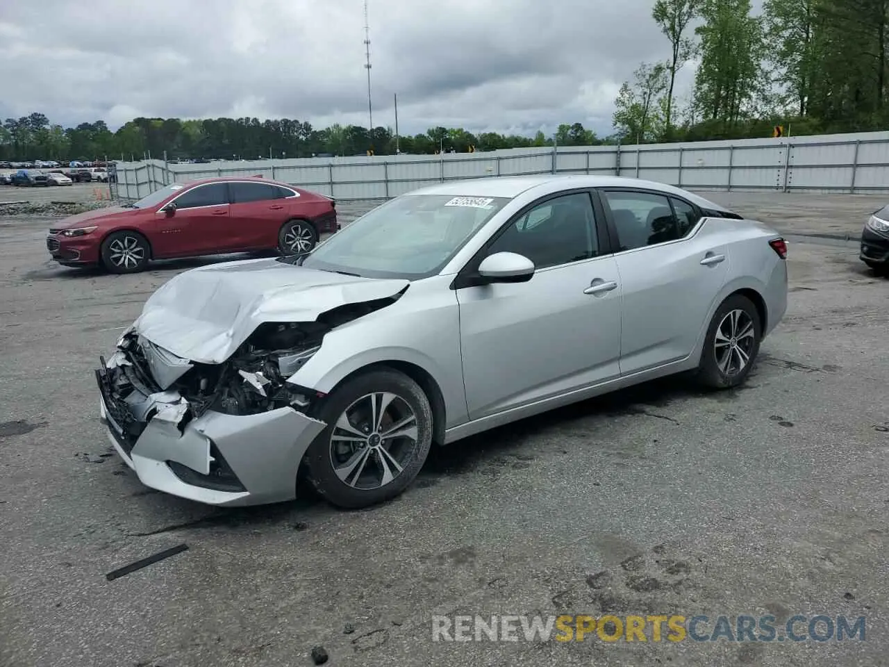 1 Photograph of a damaged car 3N1AB8CV0MY248932 NISSAN SENTRA 2021