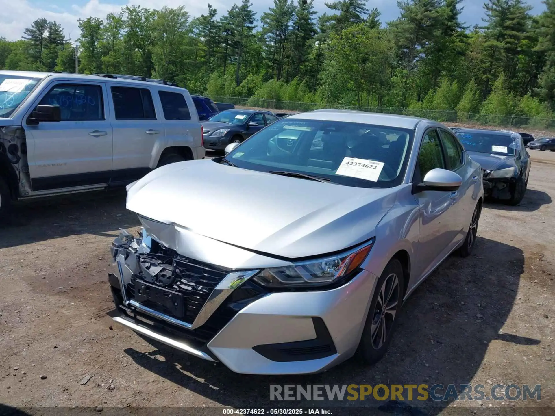 2 Photograph of a damaged car 3N1AB8CV0MY250163 NISSAN SENTRA 2021