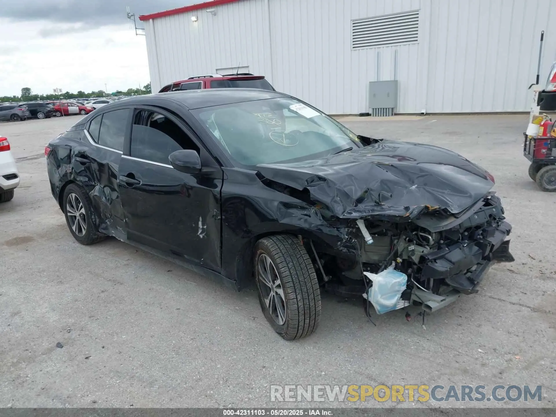 1 Photograph of a damaged car 3N1AB8CV0MY253385 NISSAN SENTRA 2021