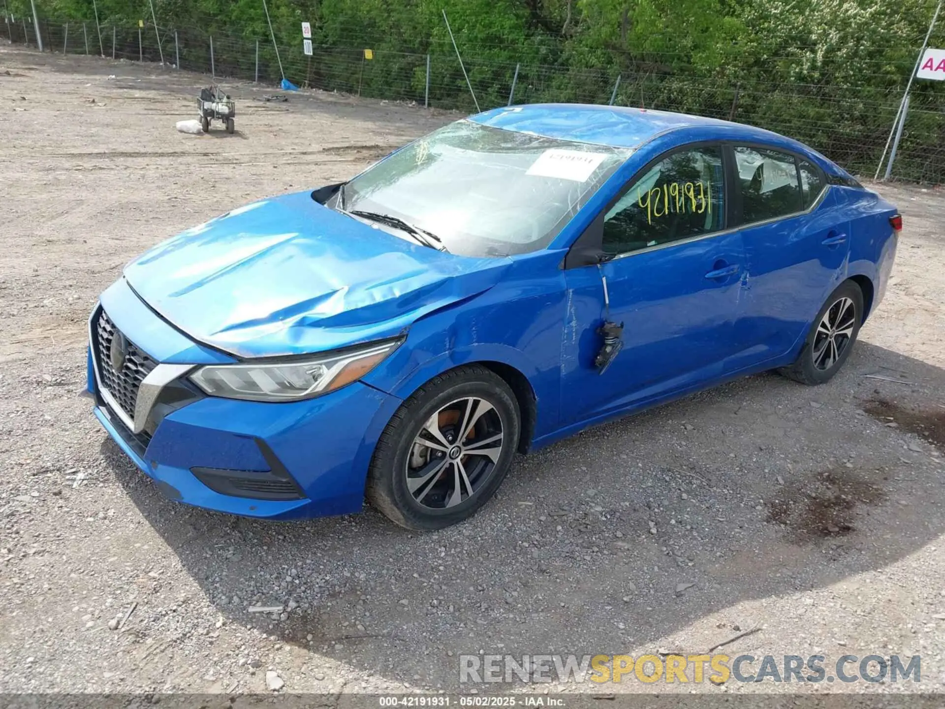 2 Photograph of a damaged car 3N1AB8CV0MY271062 NISSAN SENTRA 2021