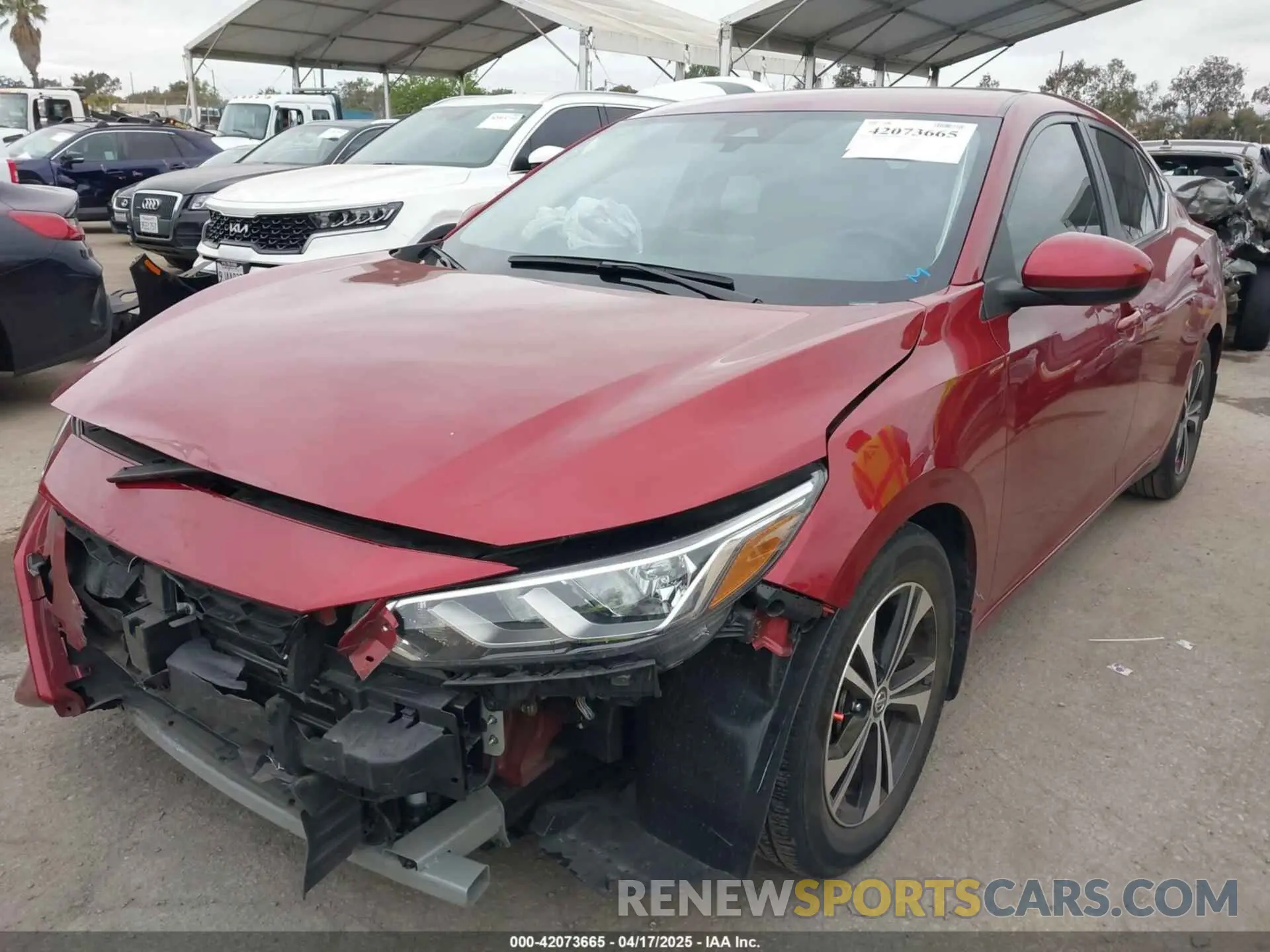 1 Photograph of a damaged car 3N1AB8CV0MY279503 NISSAN SENTRA 2021