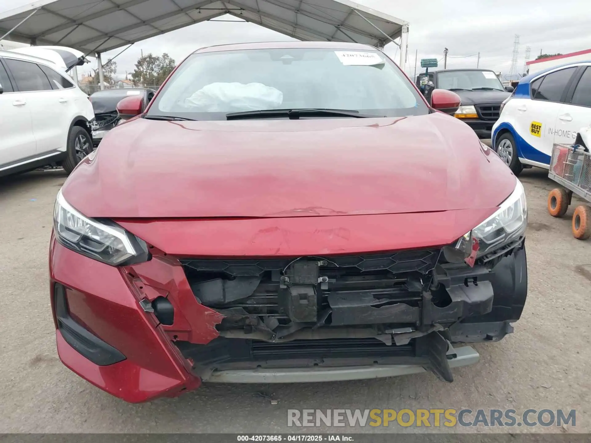 13 Photograph of a damaged car 3N1AB8CV0MY279503 NISSAN SENTRA 2021