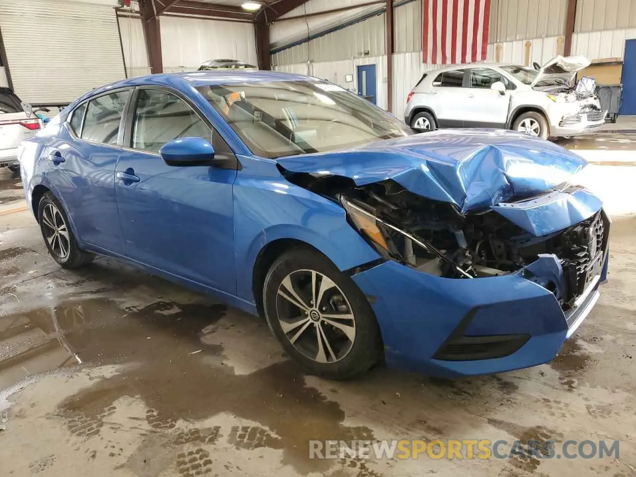 4 Photograph of a damaged car 3N1AB8CV0MY299136 NISSAN SENTRA 2021