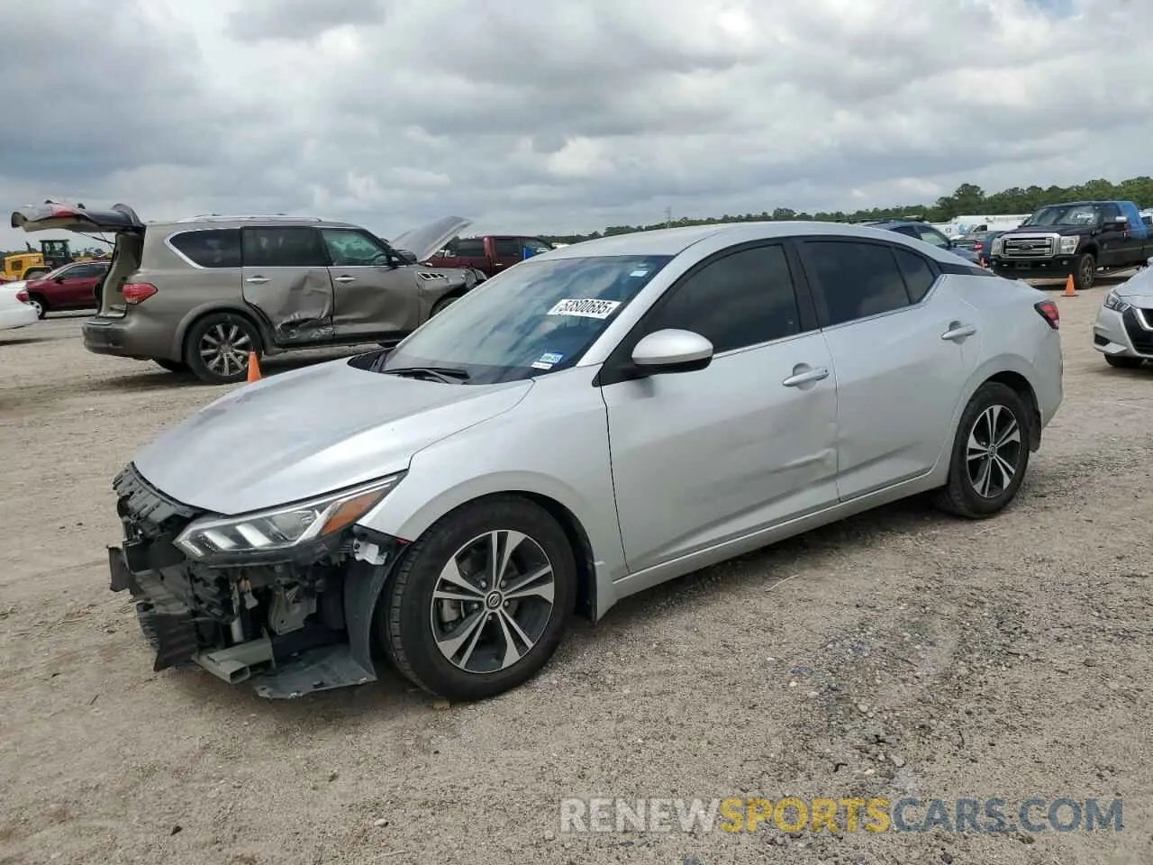 1 Photograph of a damaged car 3N1AB8CV0MY304741 NISSAN SENTRA 2021