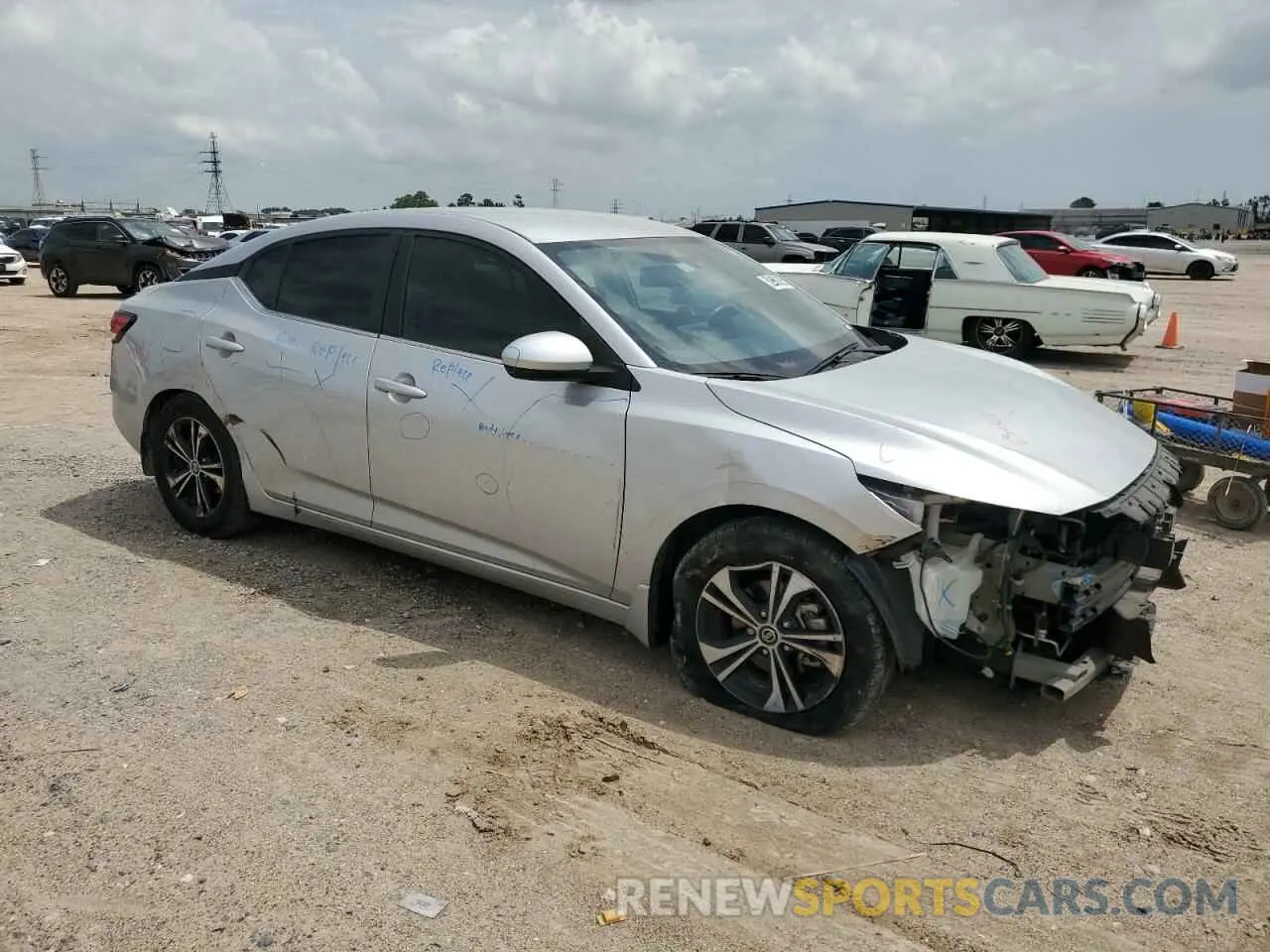 4 Photograph of a damaged car 3N1AB8CV0MY304741 NISSAN SENTRA 2021