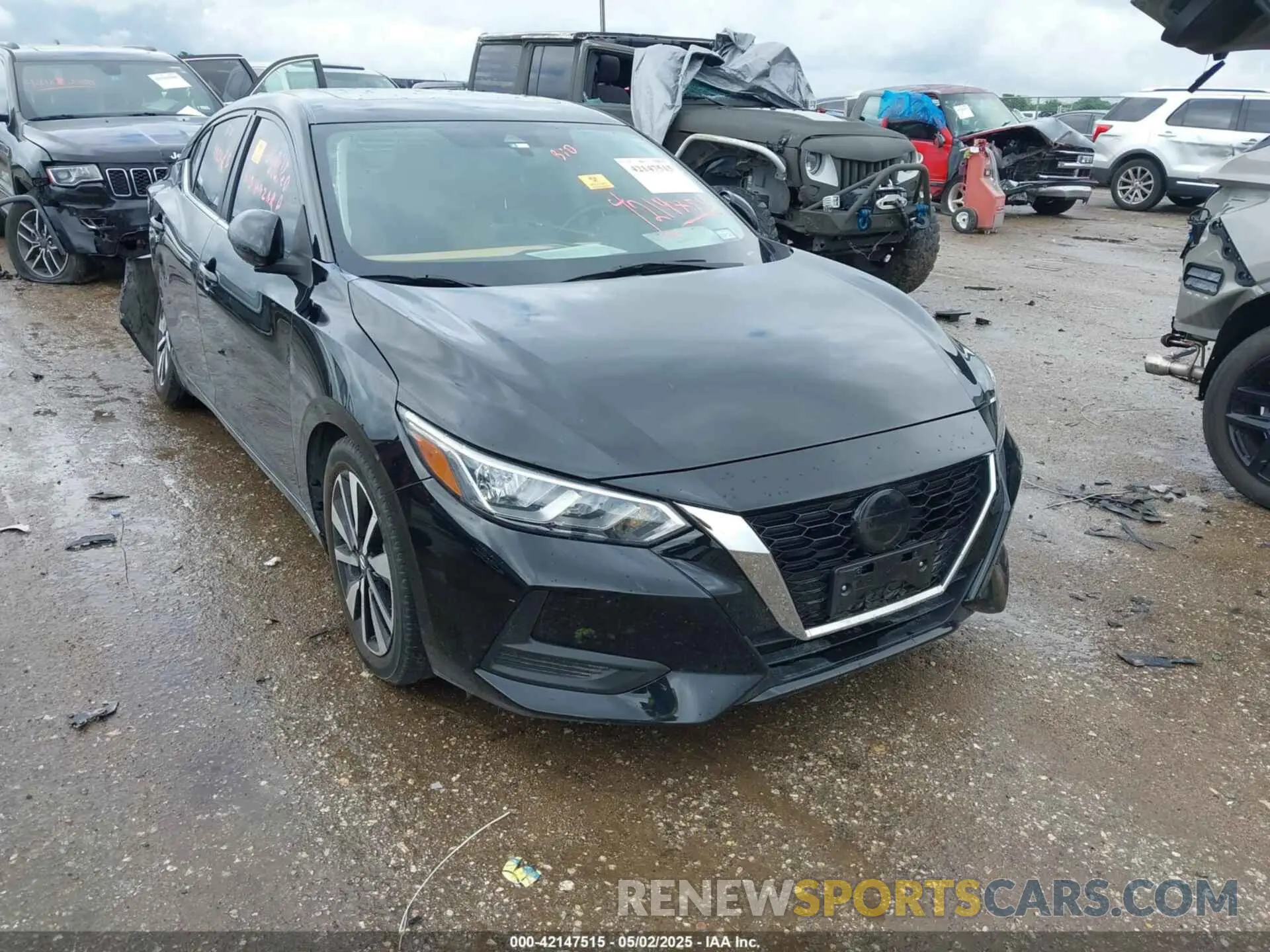 1 Photograph of a damaged car 3N1AB8CV0MY322351 NISSAN SENTRA 2021
