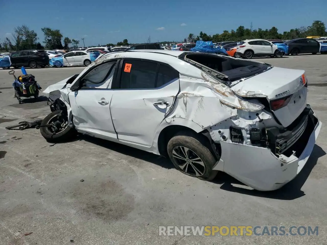 2 Photograph of a damaged car 3N1AB8CV0MY326013 NISSAN SENTRA 2021