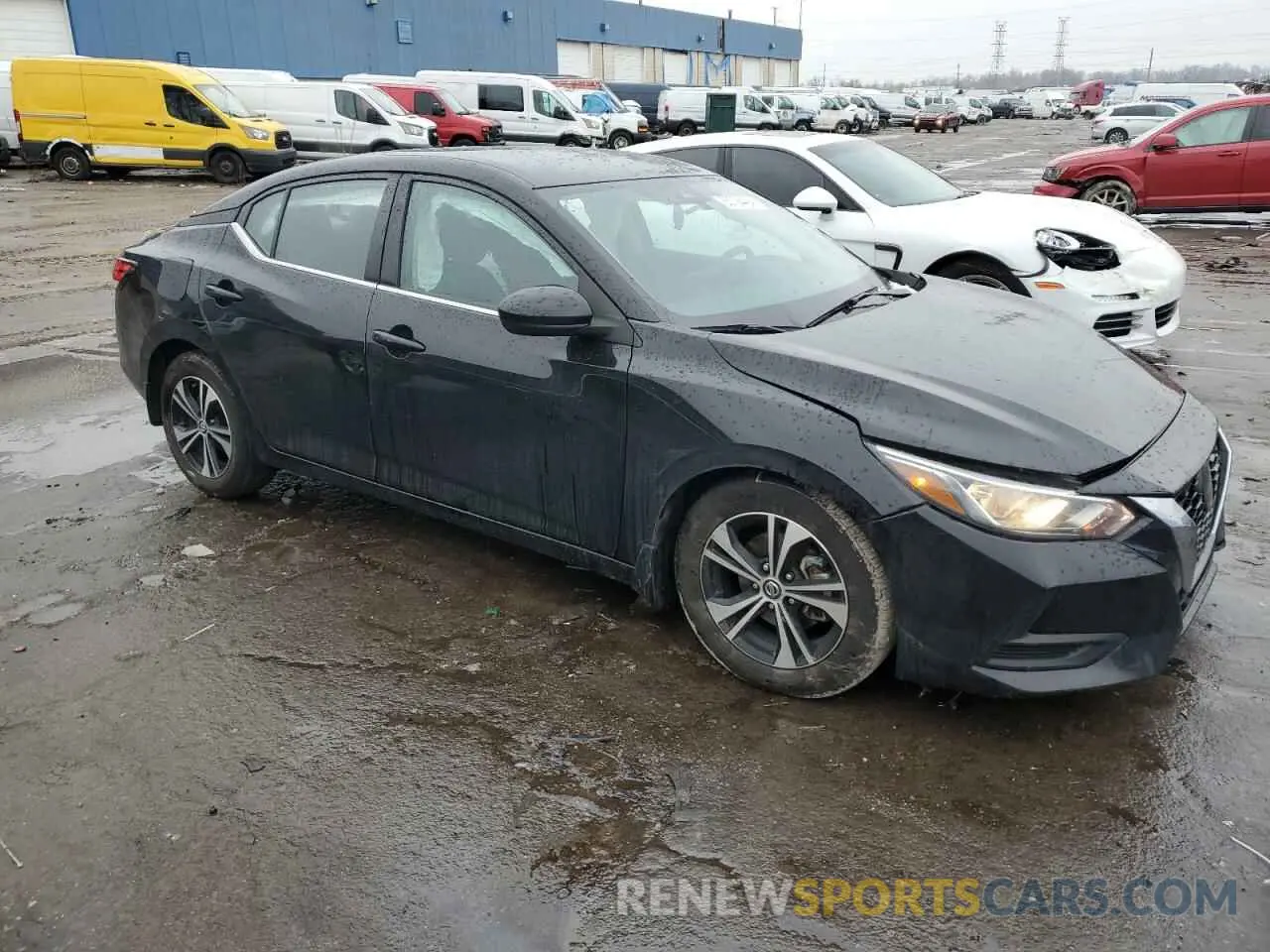 4 Photograph of a damaged car 3N1AB8CV1MY203790 NISSAN SENTRA 2021