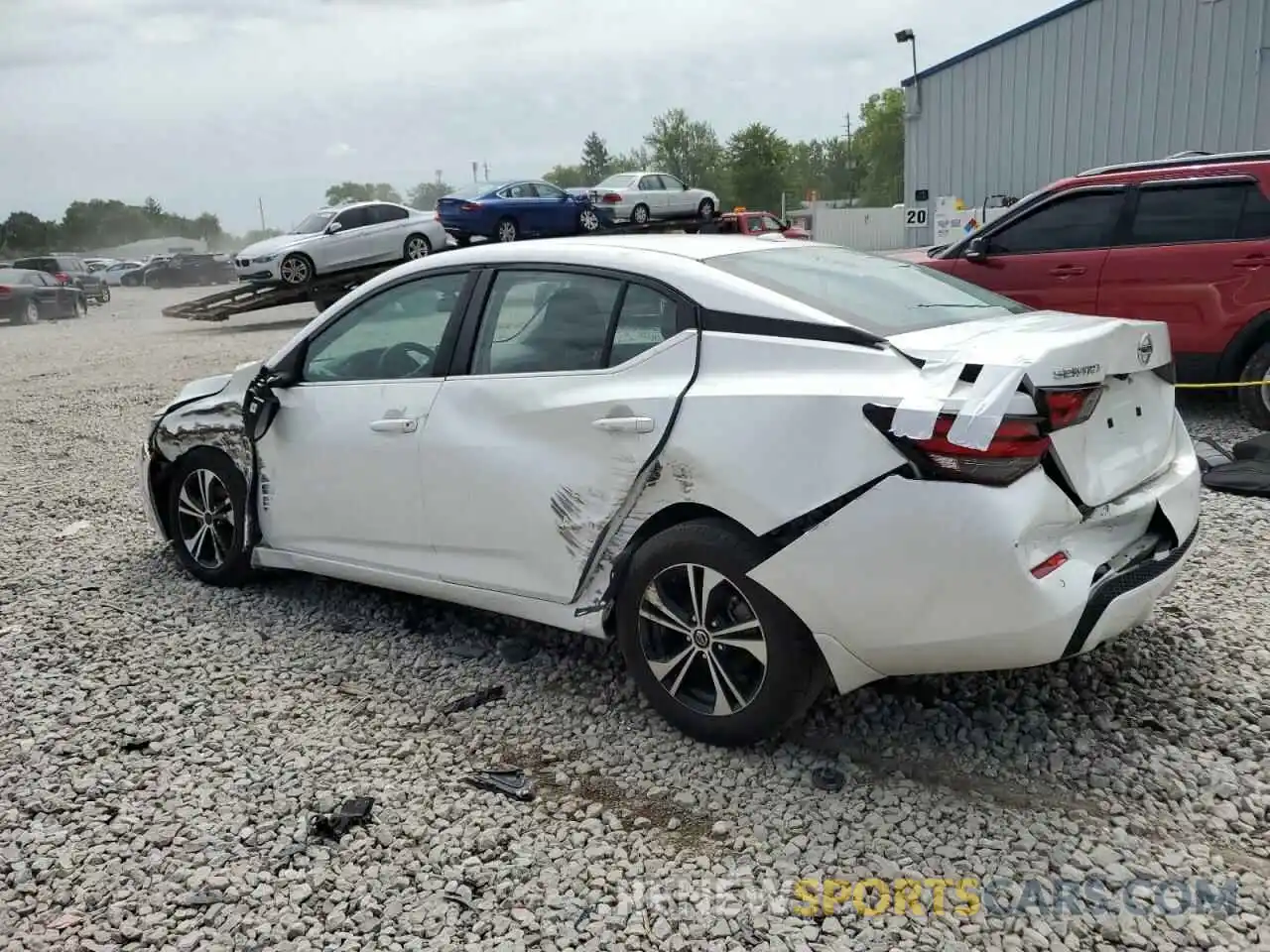 2 Photograph of a damaged car 3N1AB8CV1MY207967 NISSAN SENTRA 2021