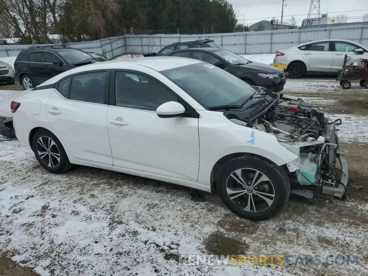 4 Photograph of a damaged car 3N1AB8CV1MY221335 NISSAN SENTRA 2021