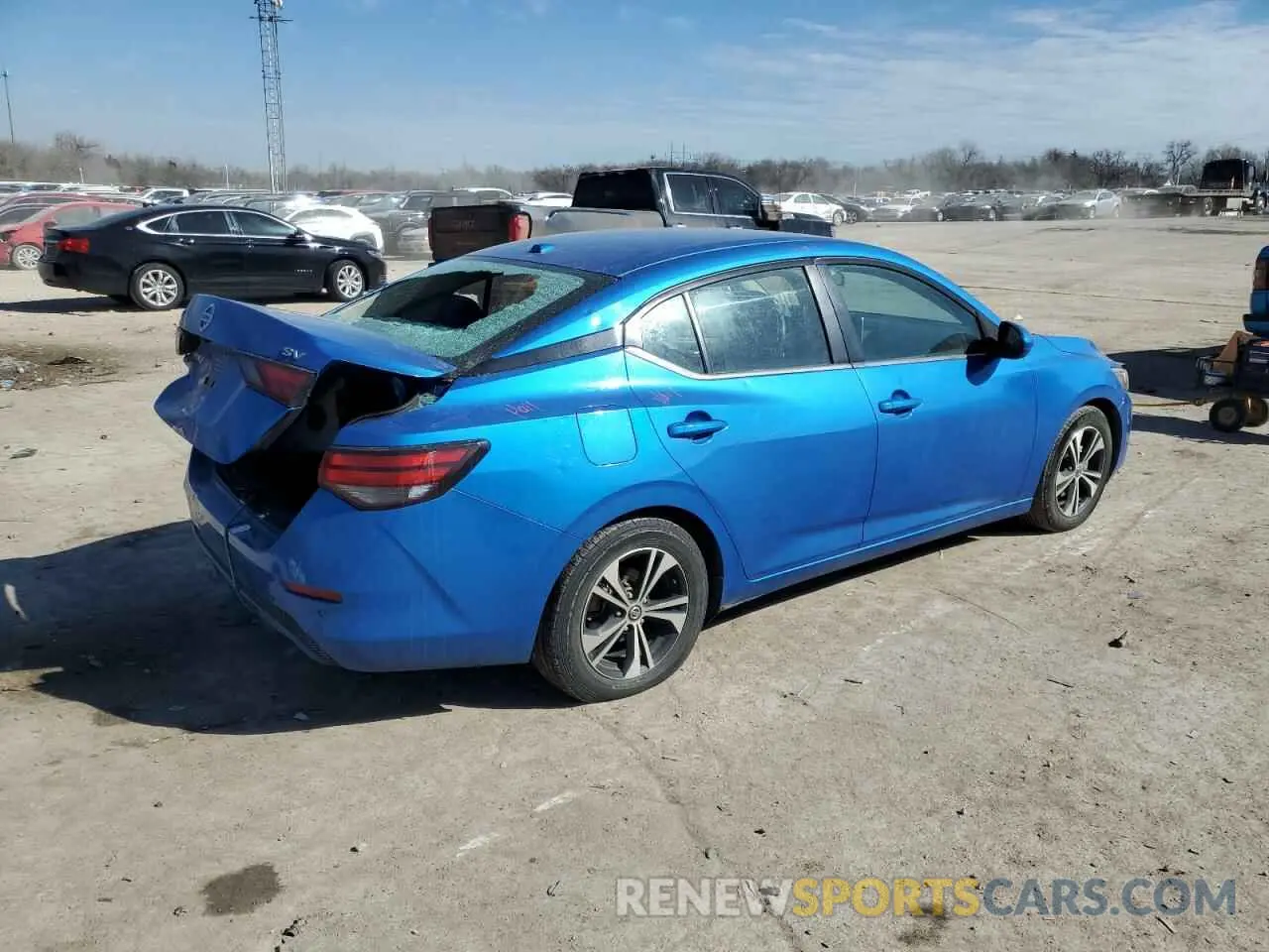 3 Photograph of a damaged car 3N1AB8CV1MY238913 NISSAN SENTRA 2021