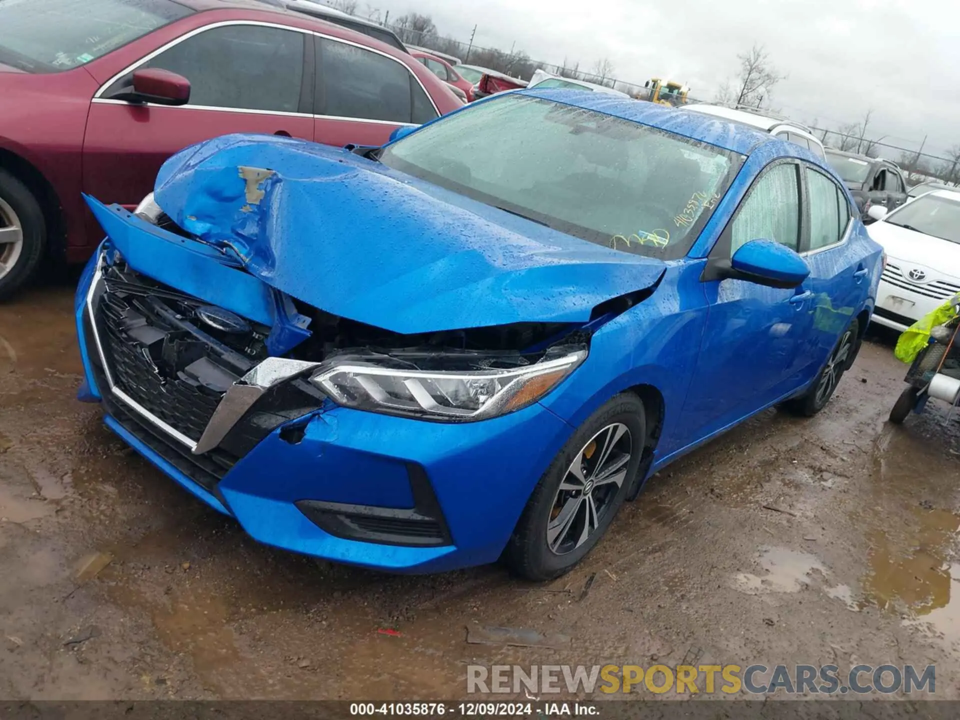 2 Photograph of a damaged car 3N1AB8CV1MY240435 NISSAN SENTRA 2021
