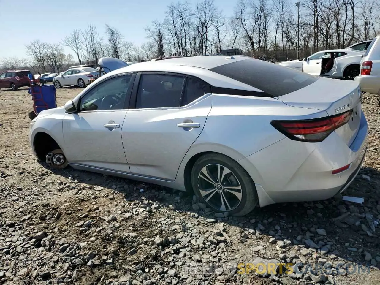 2 Photograph of a damaged car 3N1AB8CV1MY255467 NISSAN SENTRA 2021