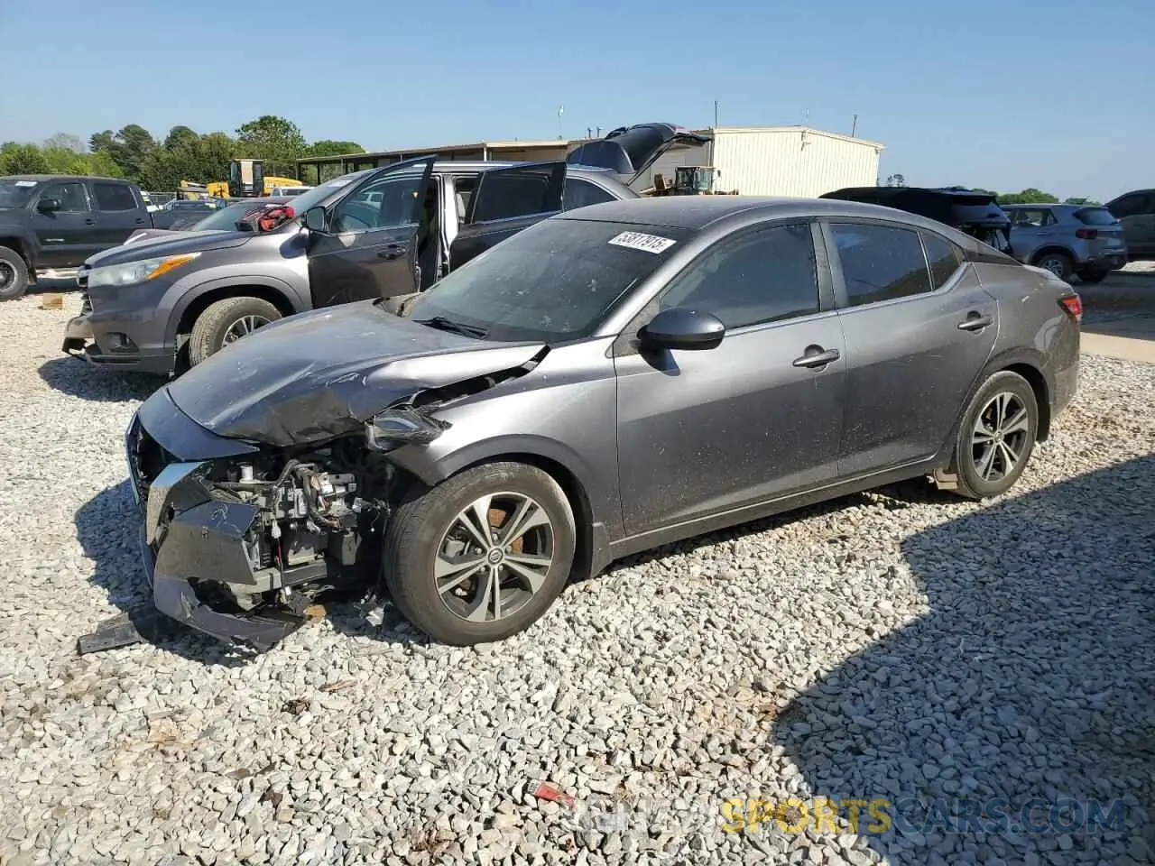 1 Photograph of a damaged car 3N1AB8CV1MY258966 NISSAN SENTRA 2021