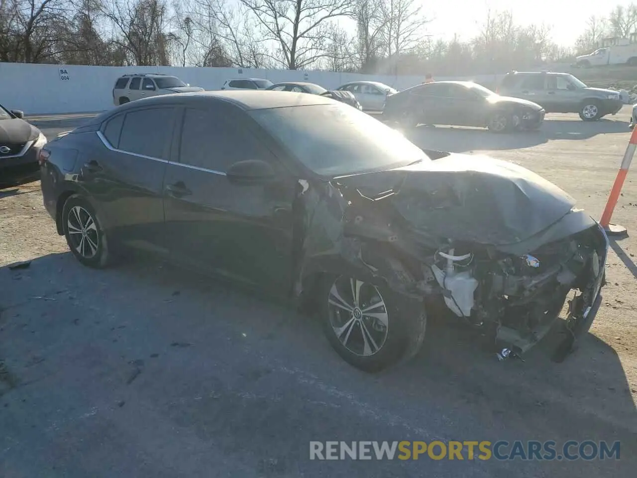4 Photograph of a damaged car 3N1AB8CV1MY264590 NISSAN SENTRA 2021