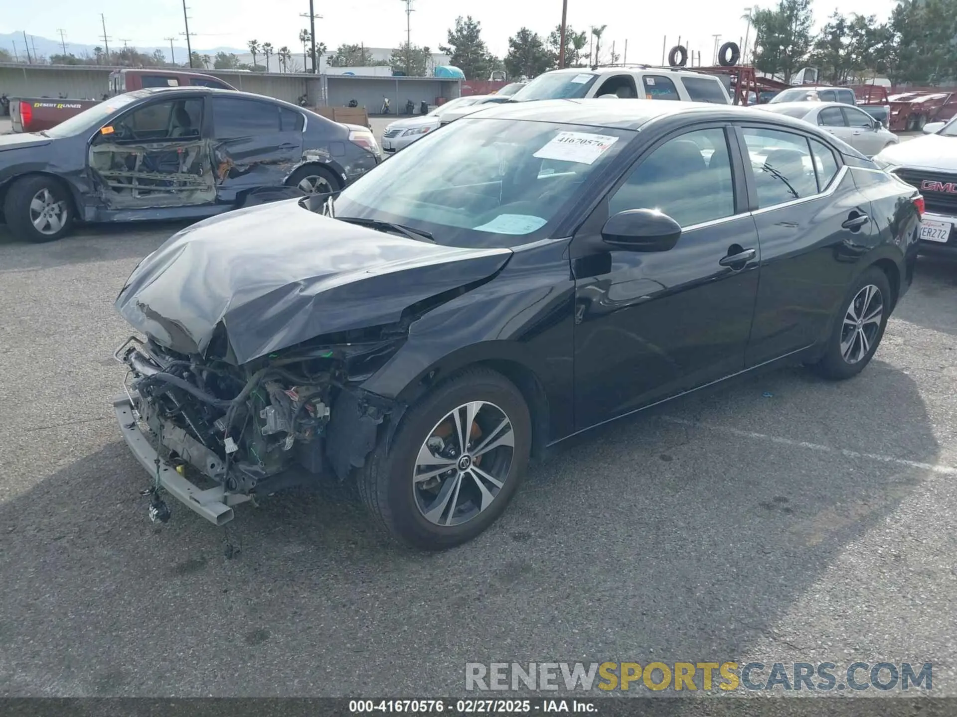 2 Photograph of a damaged car 3N1AB8CV1MY274102 NISSAN SENTRA 2021