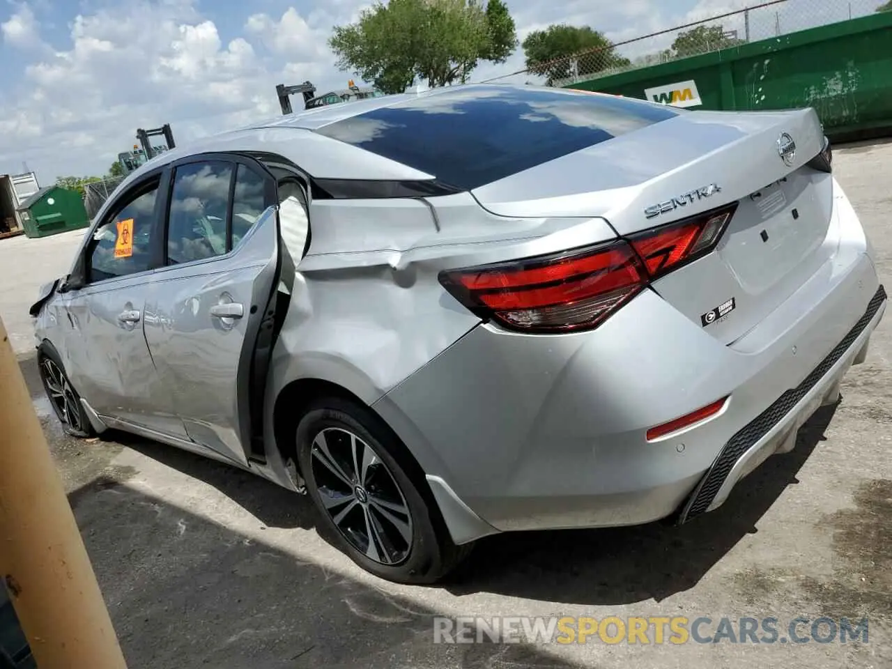 2 Photograph of a damaged car 3N1AB8CV1MY288484 NISSAN SENTRA 2021