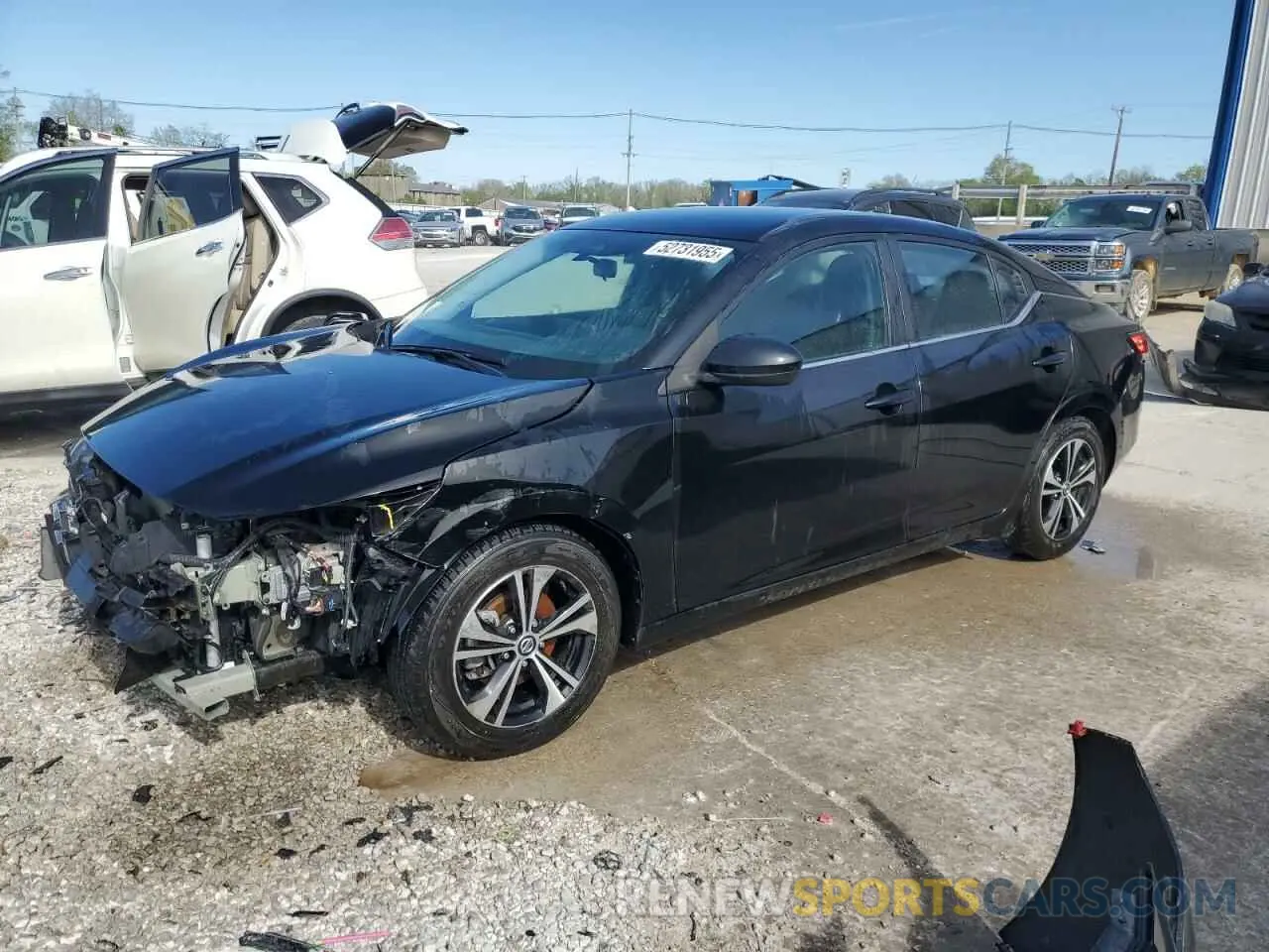 1 Photograph of a damaged car 3N1AB8CV1MY295869 NISSAN SENTRA 2021