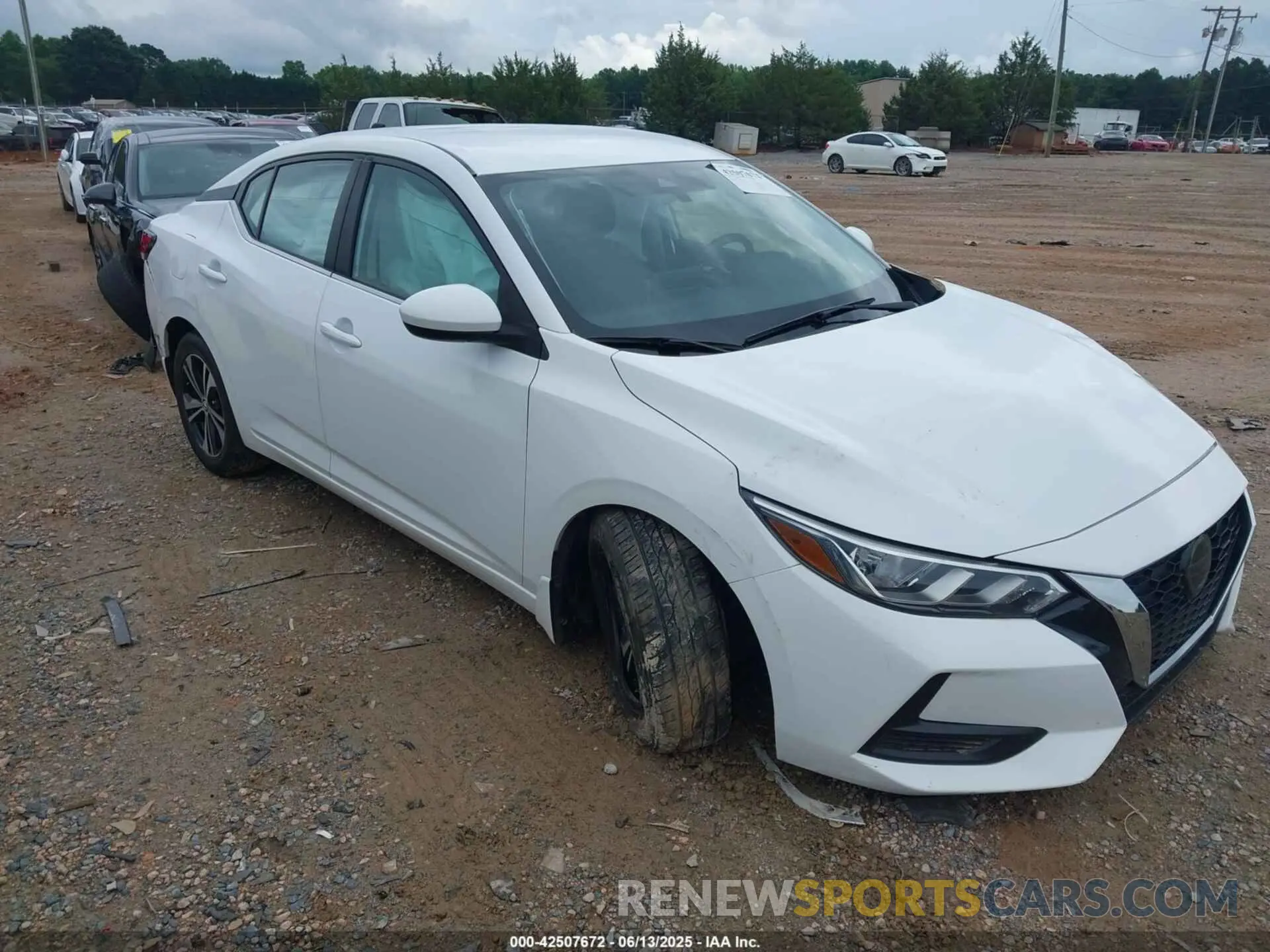 1 Photograph of a damaged car 3N1AB8CV1MY307311 NISSAN SENTRA 2021