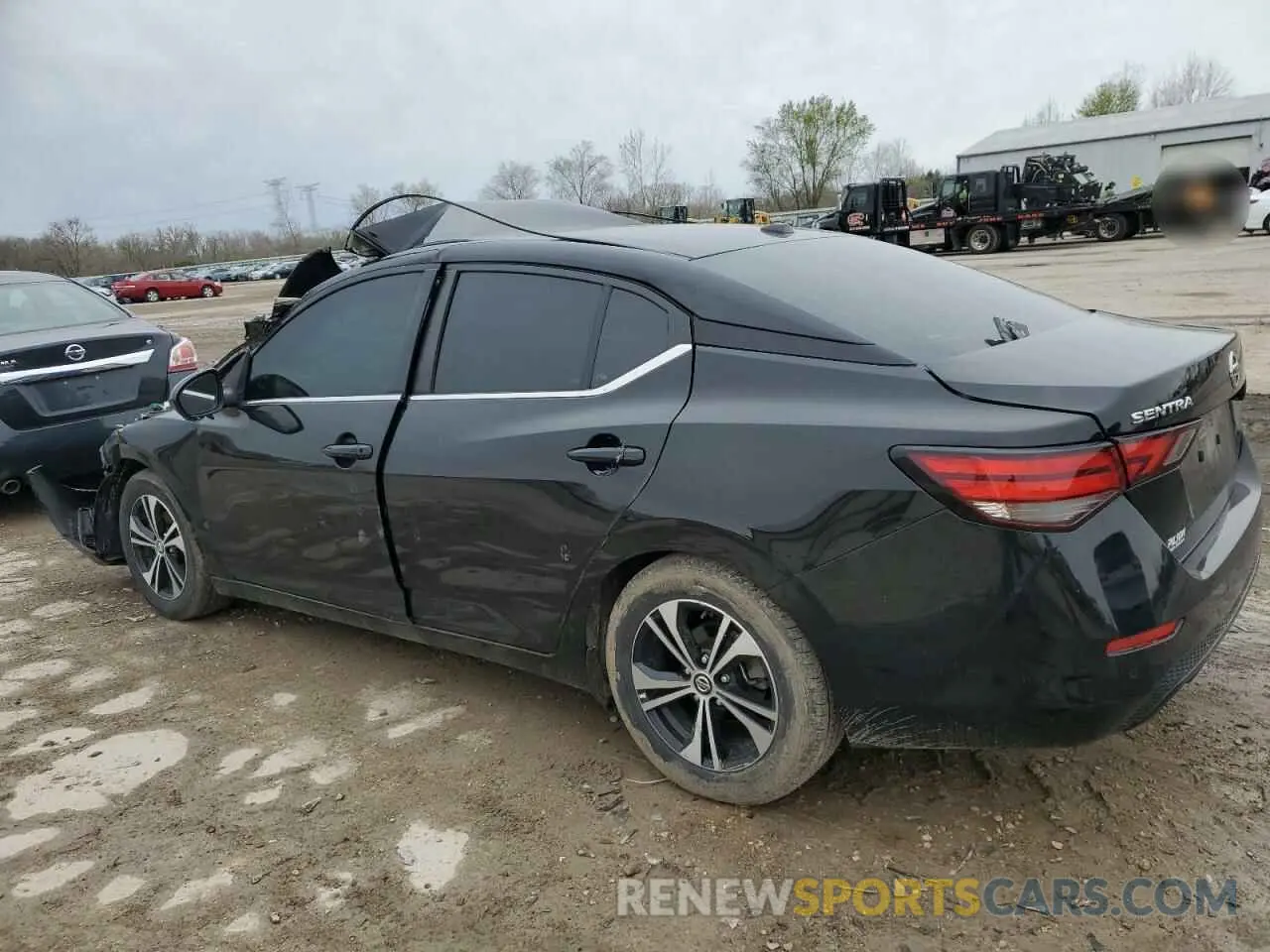 2 Photograph of a damaged car 3N1AB8CV1MY320866 NISSAN SENTRA 2021