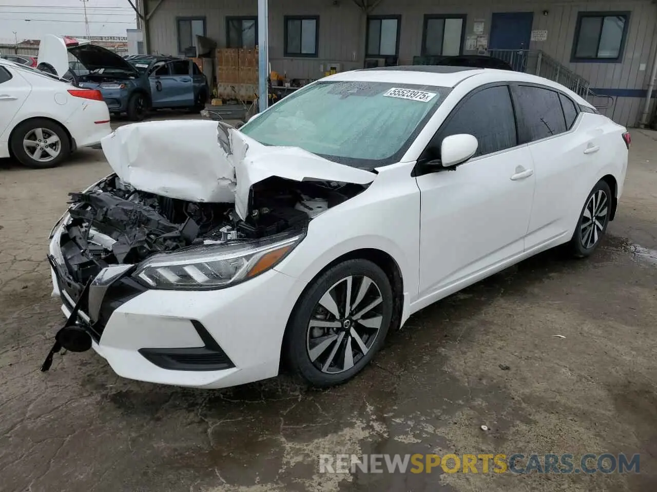 1 Photograph of a damaged car 3N1AB8CV1MY321824 NISSAN SENTRA 2021