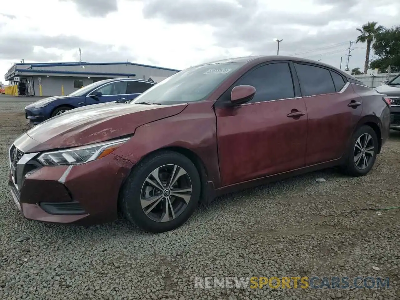 1 Photograph of a damaged car 3N1AB8CV2MY203846 NISSAN SENTRA 2021