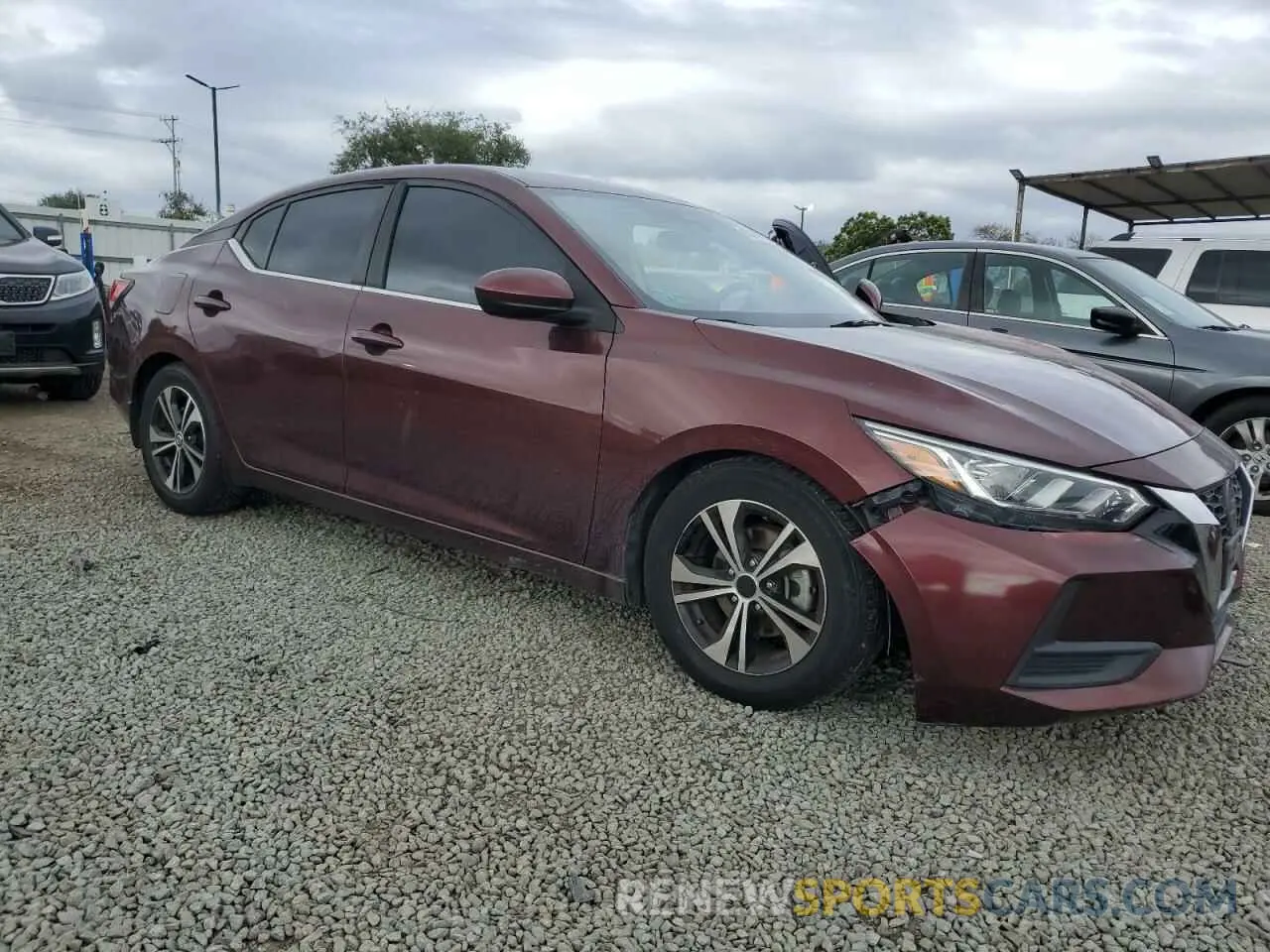 4 Photograph of a damaged car 3N1AB8CV2MY203846 NISSAN SENTRA 2021