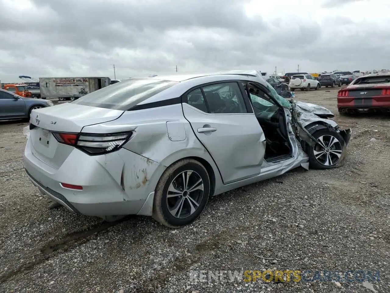3 Photograph of a damaged car 3N1AB8CV2MY218024 NISSAN SENTRA 2021