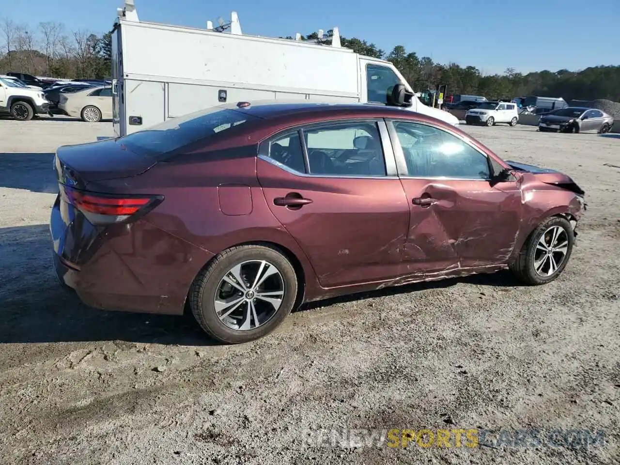 3 Photograph of a damaged car 3N1AB8CV2MY238385 NISSAN SENTRA 2021