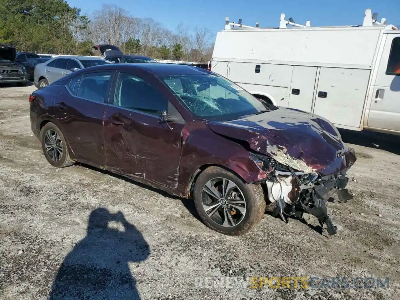 4 Photograph of a damaged car 3N1AB8CV2MY238385 NISSAN SENTRA 2021