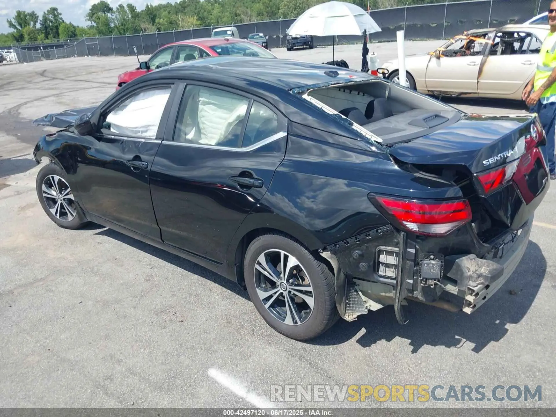 3 Photograph of a damaged car 3N1AB8CV2MY263786 NISSAN SENTRA 2021