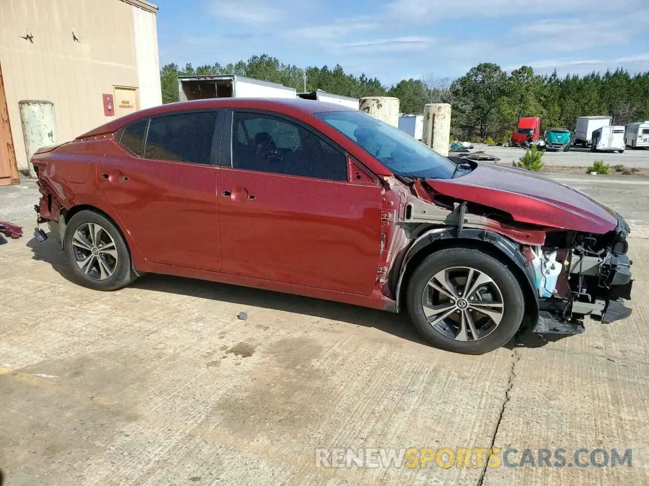 4 Photograph of a damaged car 3N1AB8CV2MY266106 NISSAN SENTRA 2021
