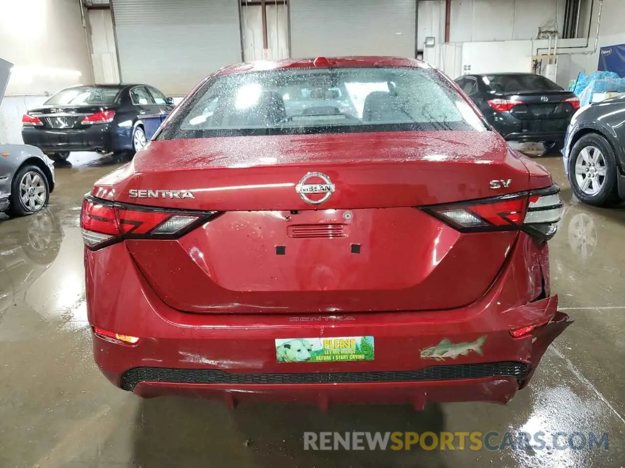 6 Photograph of a damaged car 3N1AB8CV2MY279955 NISSAN SENTRA 2021