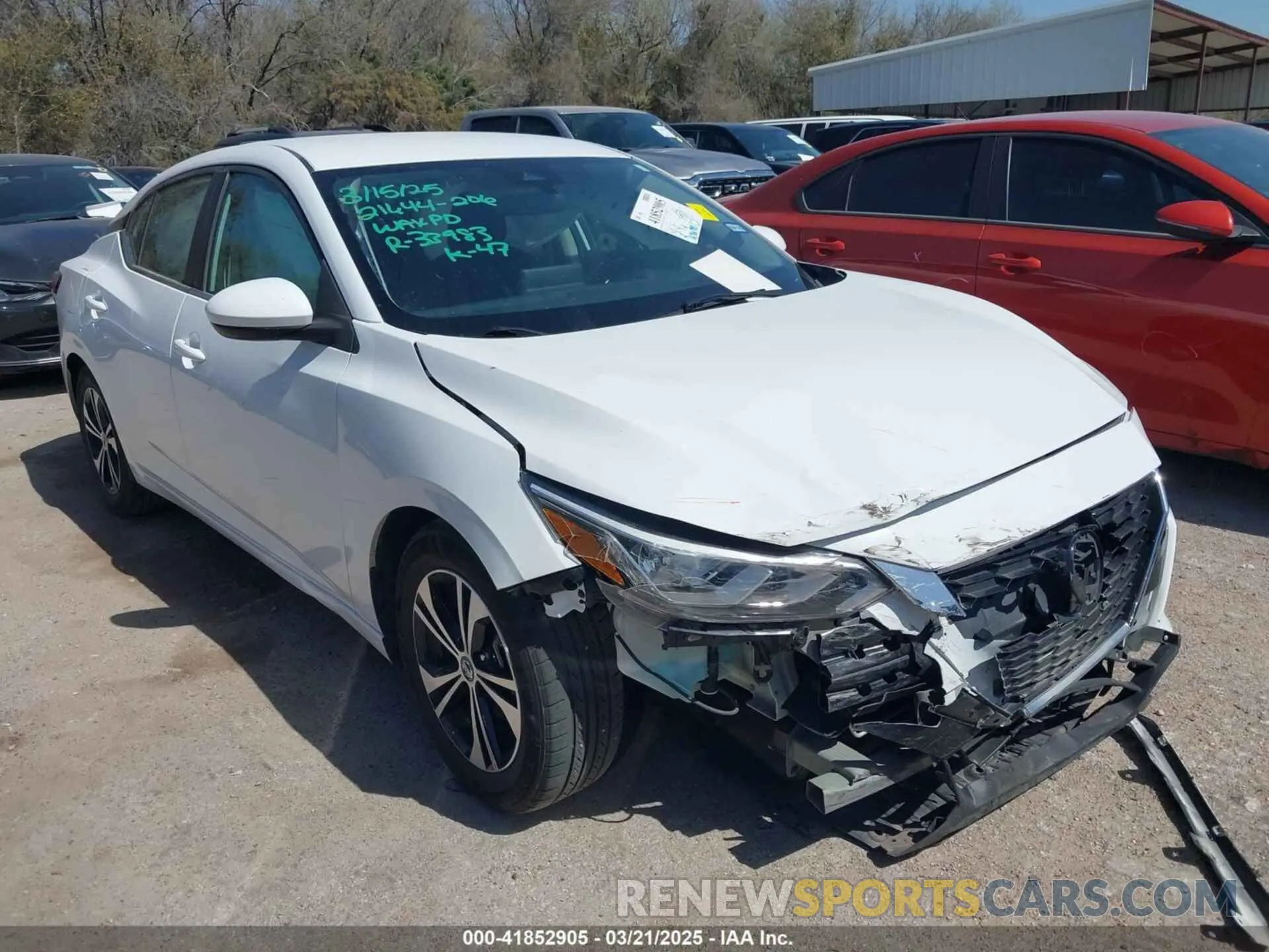 1 Photograph of a damaged car 3N1AB8CV2MY280684 NISSAN SENTRA 2021