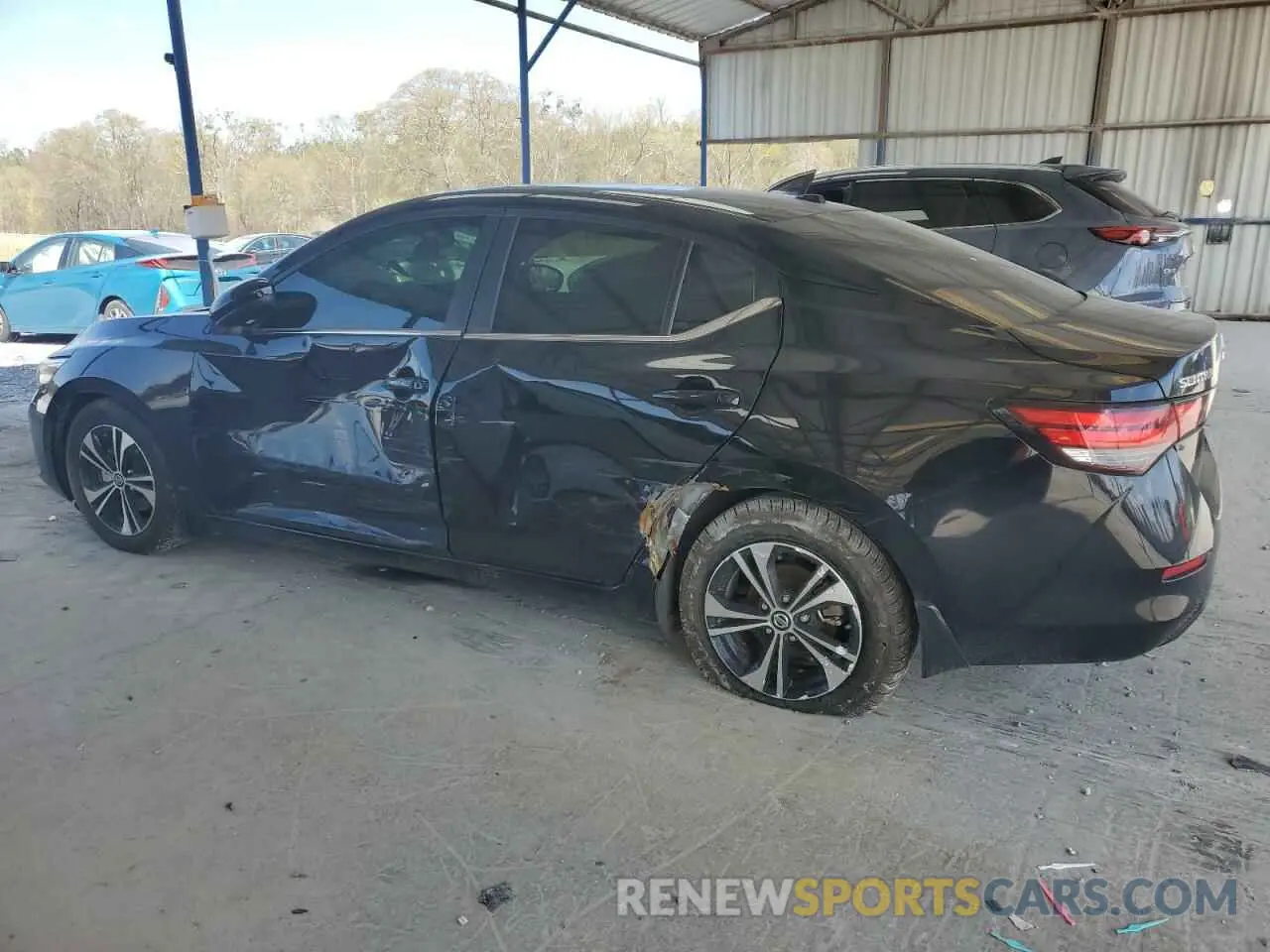 2 Photograph of a damaged car 3N1AB8CV2MY287635 NISSAN SENTRA 2021