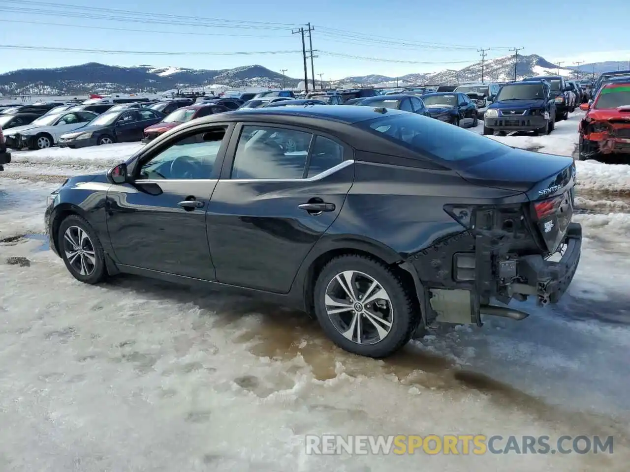 2 Photograph of a damaged car 3N1AB8CV2MY292351 NISSAN SENTRA 2021