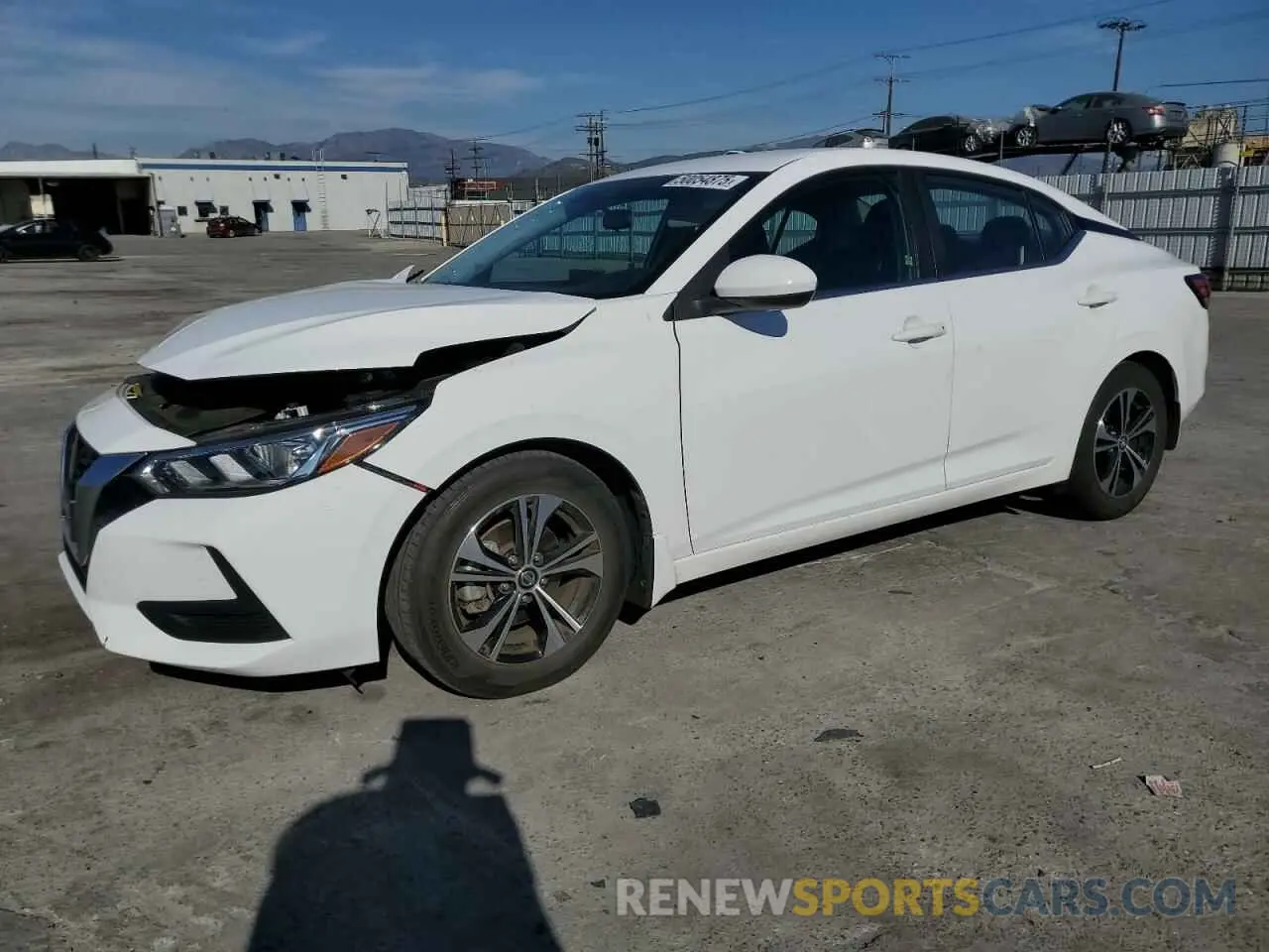 1 Photograph of a damaged car 3N1AB8CV2MY328121 NISSAN SENTRA 2021