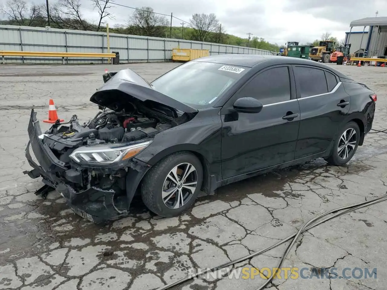 1 Photograph of a damaged car 3N1AB8CV3MY221191 NISSAN SENTRA 2021
