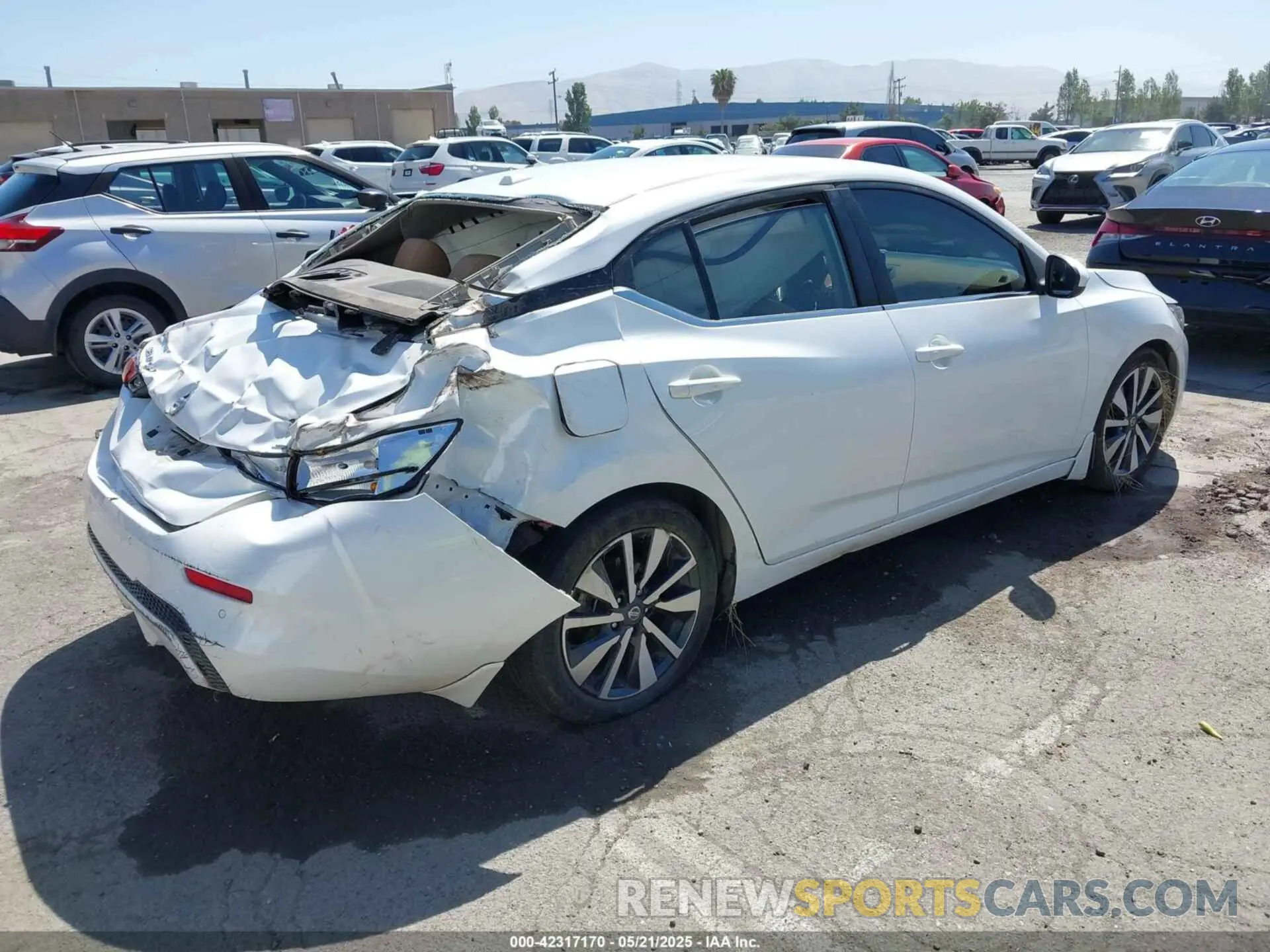 4 Photograph of a damaged car 3N1AB8CV3MY231042 NISSAN SENTRA 2021