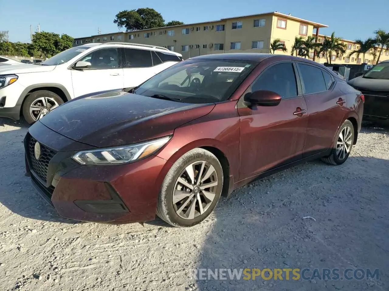 1 Photograph of a damaged car 3N1AB8CV3MY239223 NISSAN SENTRA 2021