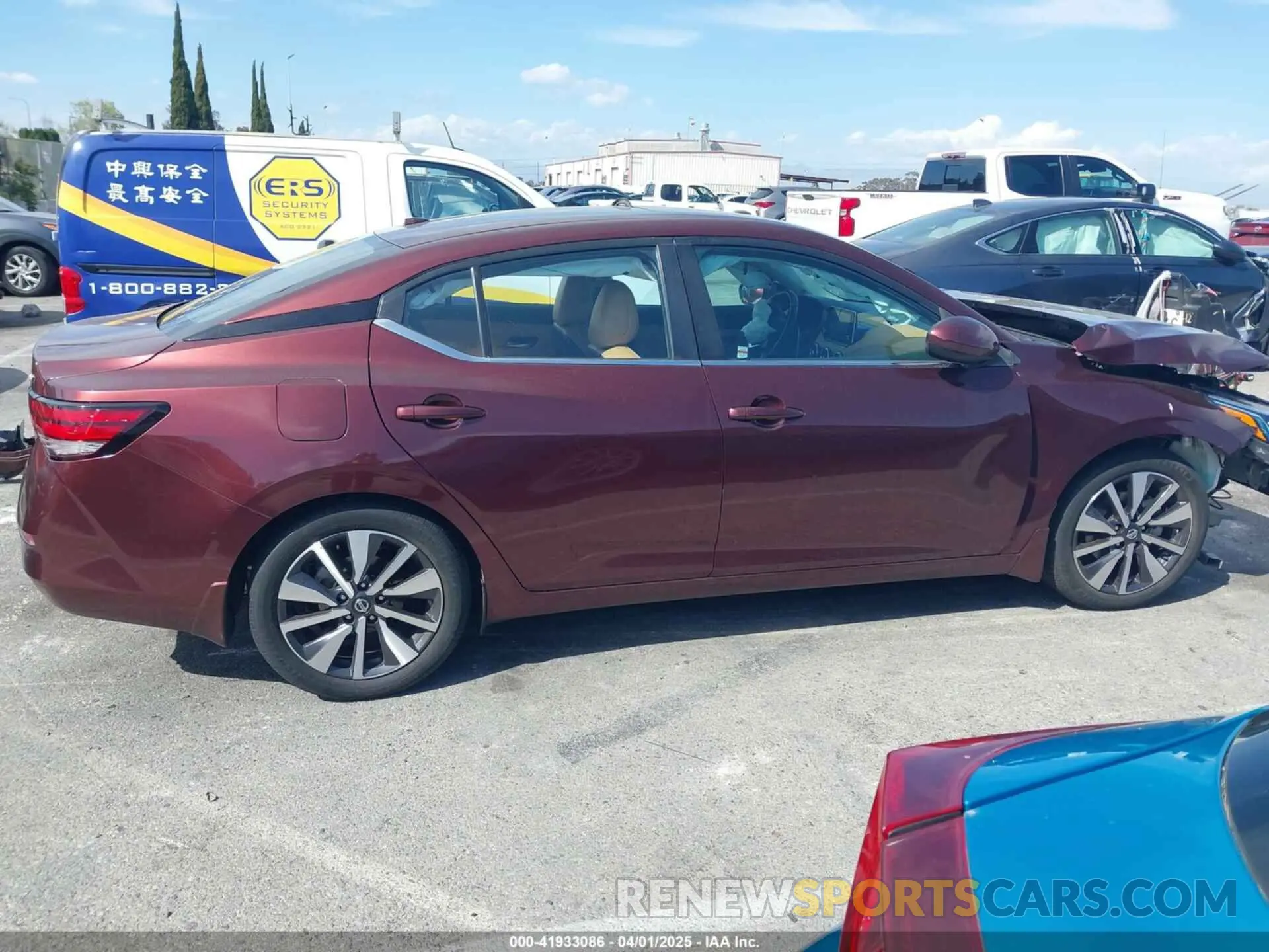 14 Photograph of a damaged car 3N1AB8CV3MY245748 NISSAN SENTRA 2021