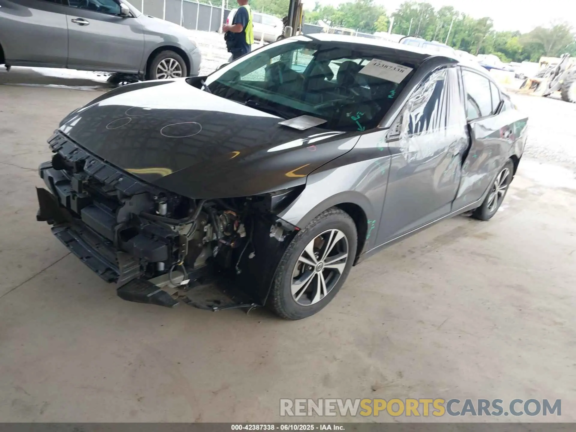 2 Photograph of a damaged car 3N1AB8CV3MY258015 NISSAN SENTRA 2021