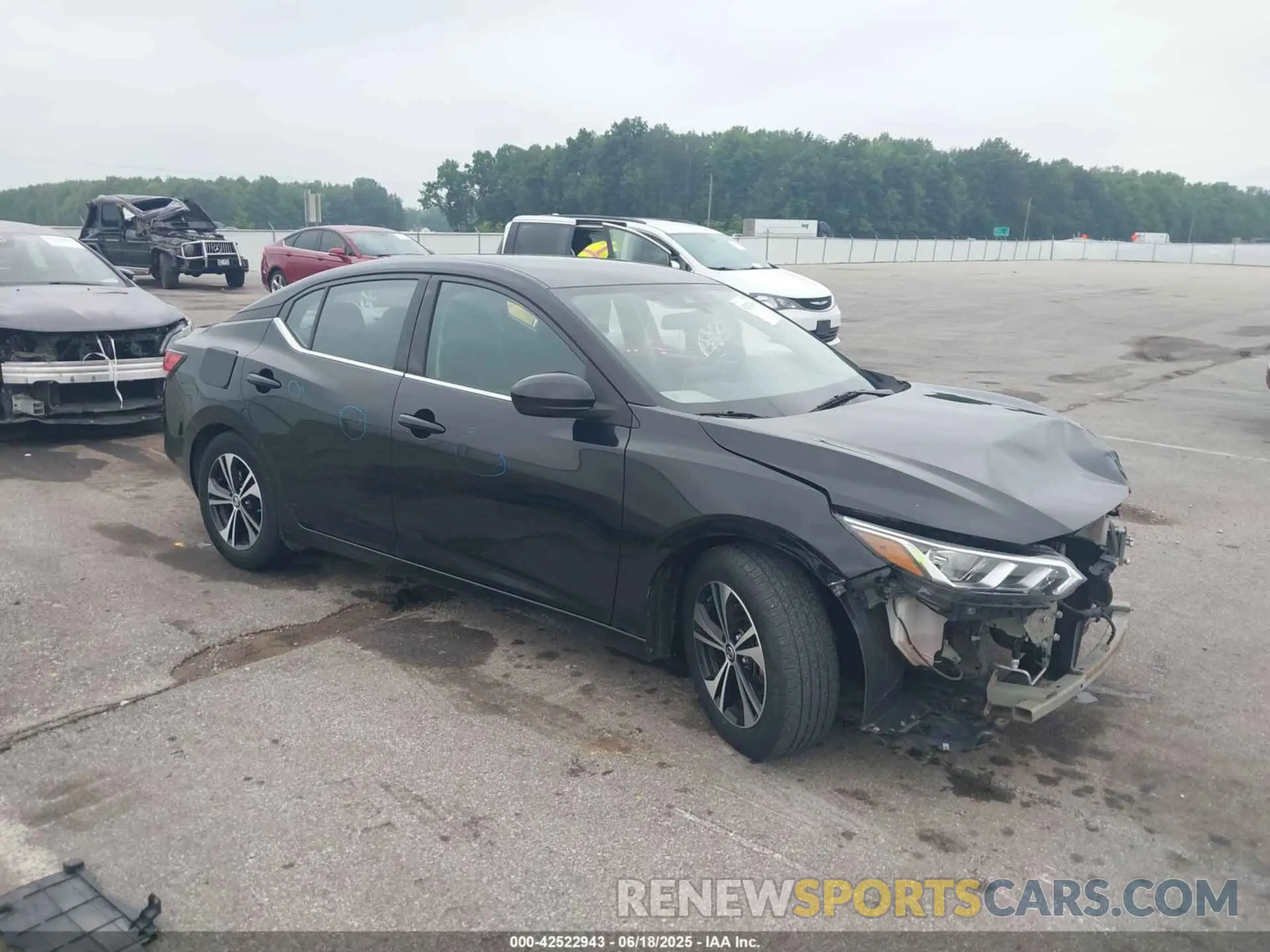 1 Photograph of a damaged car 3N1AB8CV3MY282492 NISSAN SENTRA 2021