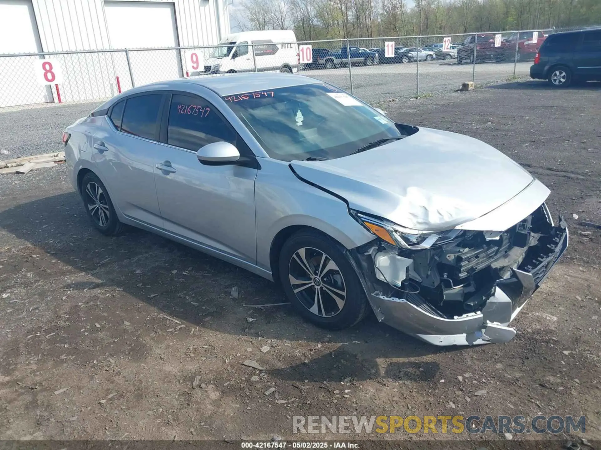 1 Photograph of a damaged car 3N1AB8CV3MY299308 NISSAN SENTRA 2021