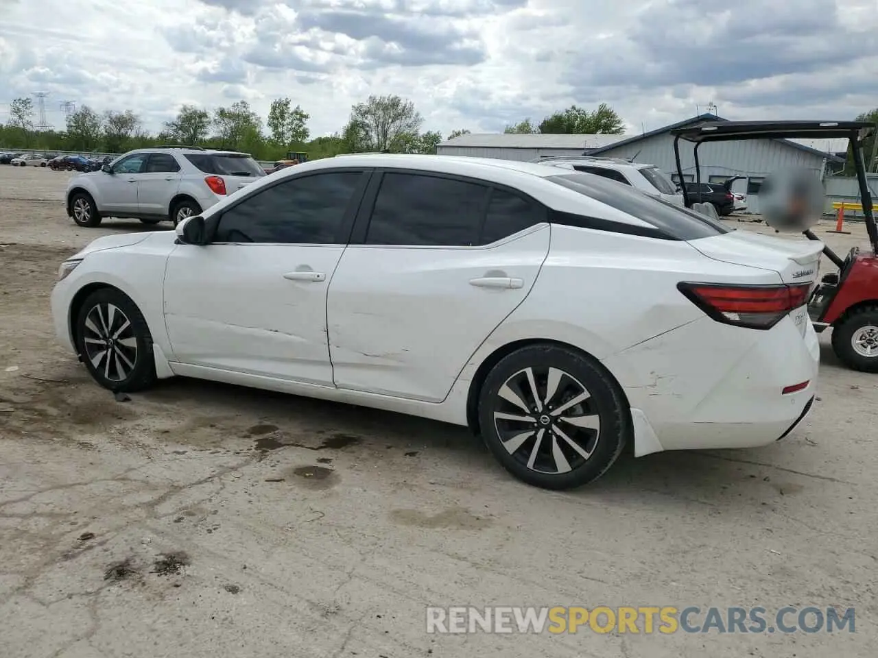 2 Photograph of a damaged car 3N1AB8CV3MY309853 NISSAN SENTRA 2021