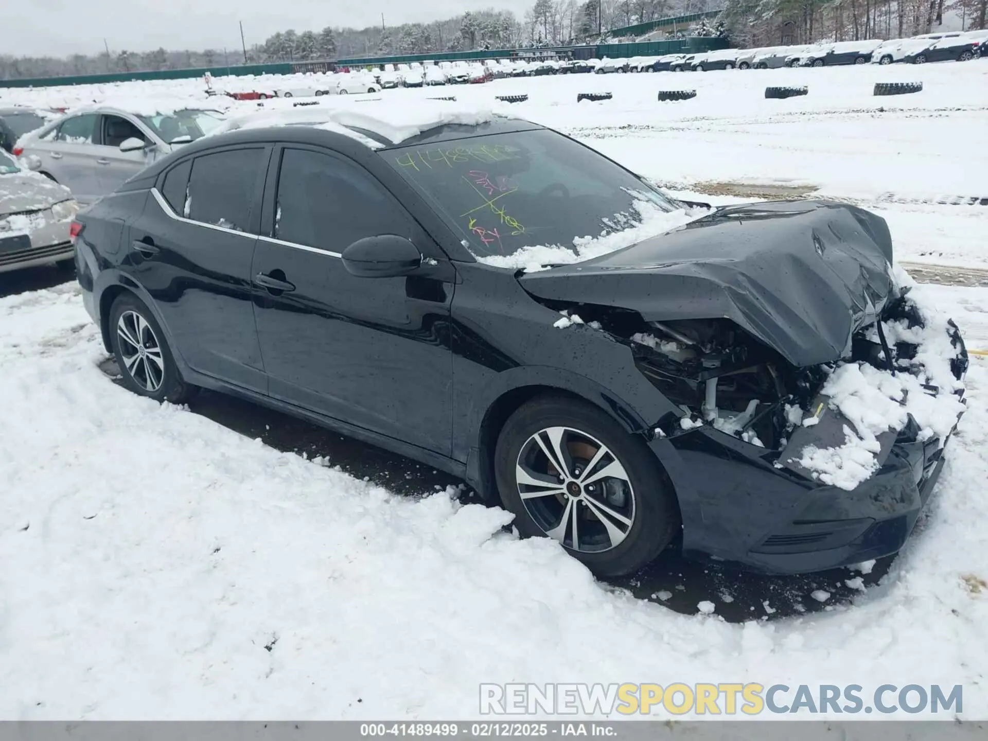 1 Photograph of a damaged car 3N1AB8CV3MY323686 NISSAN SENTRA 2021
