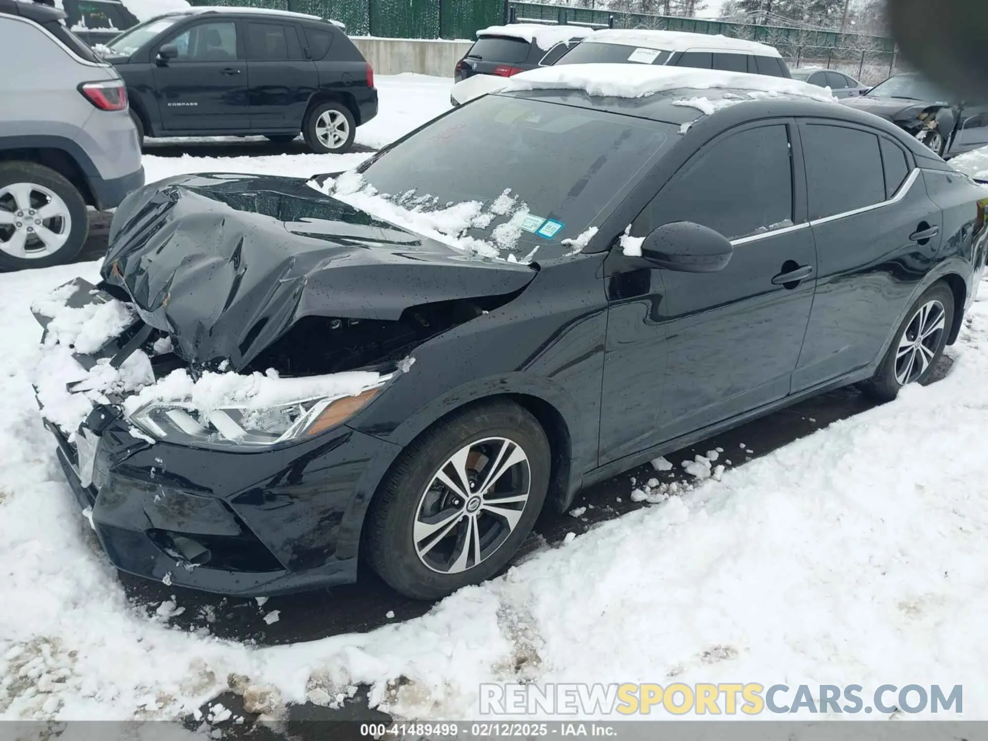 2 Photograph of a damaged car 3N1AB8CV3MY323686 NISSAN SENTRA 2021