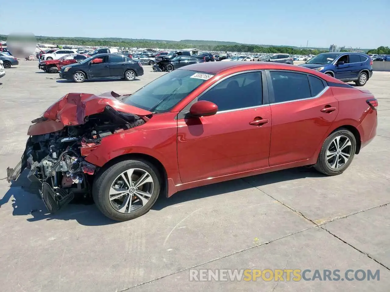 1 Photograph of a damaged car 3N1AB8CV3MY324367 NISSAN SENTRA 2021