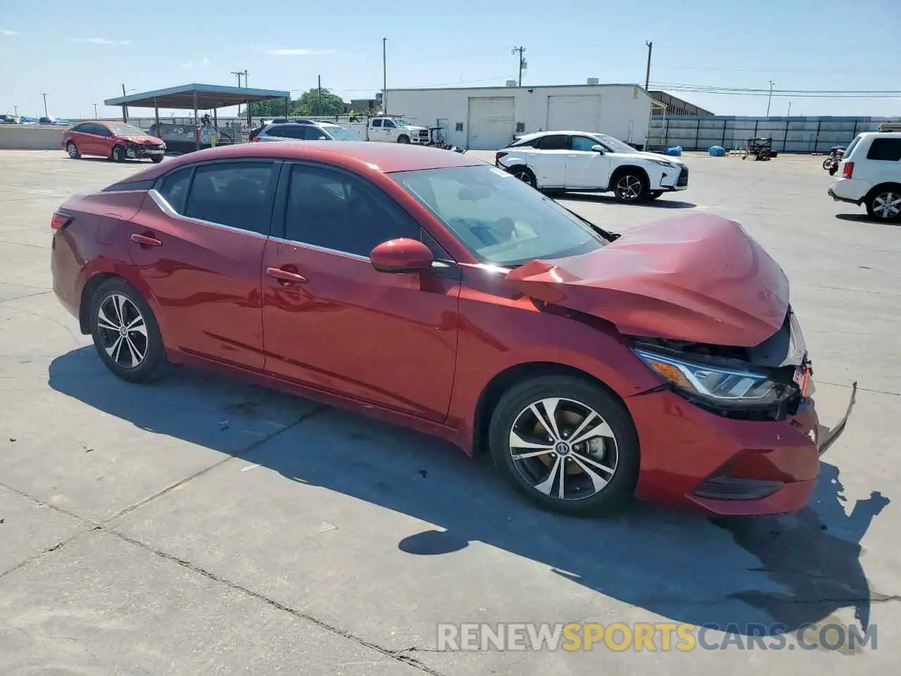 4 Photograph of a damaged car 3N1AB8CV3MY324367 NISSAN SENTRA 2021